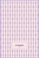 cute vertical lines ornament patterns with purple pastel style color vector