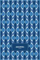 geometric pattern of modern style of glass crystals shape vector