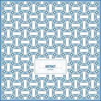unique shape pattern with blue abstract style vector
