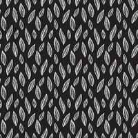 seamless pattern of graphical leaves shapes vector