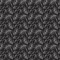 Floral seamless pattern with black branches and leaves vector