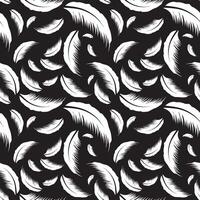 seamless pattern with coconut leaves vector