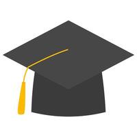 Graduation cap illustration vector