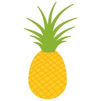 Fresco piña frutas vector