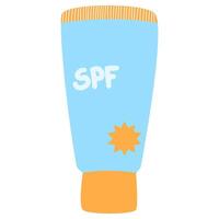 Sunscreen for body vector