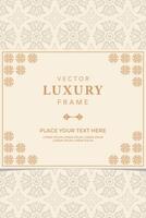 luxury Borders Vintage Frames Design Elements Gold ornamental greeting wedding invitation template vector