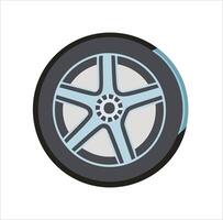 Car Tire Icon for Maintenance Apps vector