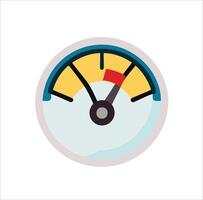 Fuel Gauge Icon for Dashboard Display vector