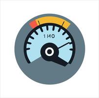 Speedometer Icon for Performance Monitoring vector