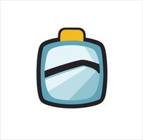 Rearview Mirror Icon for Driving Safety vector