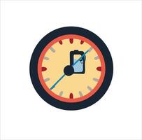 Fuel Gauge Icon for Dashboard Display vector