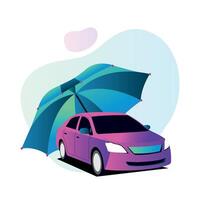 Car insurance concept illustration vector