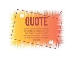 Quote speech bubble template set Quotes form and text box isolated on yellow background vector