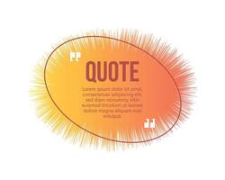 Quote speech bubble template set Quotes form and text box isolated on yellow background vector