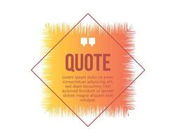 Quote speech bubble template set Quotes form and text box isolated on yellow background vector
