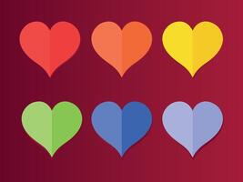 Love rainbow heart isolated icon. Homosexuality, equality, diversity, pride, freedom concept vector