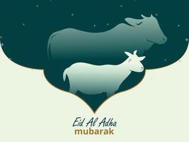 Eid al adha festival greeting background vector