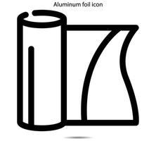 Aluminum foil icon vector