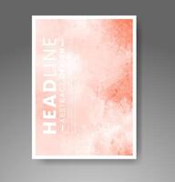 Cards with watercolor background. Design for your cover, date, postcard, banner, logo. vector