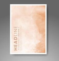 Cards with watercolor background. Design for your cover, date, postcard, banner, logo. vector
