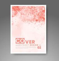 Cards with watercolor background. Design for your cover, date, postcard, banner, logo. vector