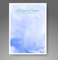 Cards with watercolor background. Design for your cover, date, postcard, banner, logo. vector