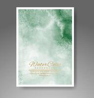 Cover template with watercolor background. Design for your cover, date, postcard, banner, logo. vector