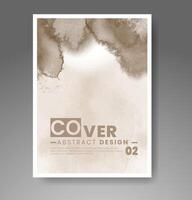 Cover template with watercolor background. Design for your cover, date, postcard, banner, logo. vector