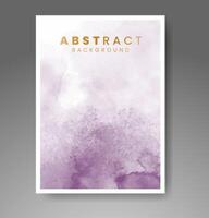 Cover template with watercolor background. Design for your cover, date, postcard, banner, logo. vector