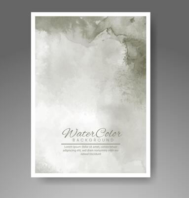 Cover template with watercolor background. Design for your cover, date, postcard, banner, logo.