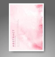 Cover template with watercolor background. Design for your cover, date, postcard, banner, logo. vector