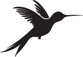 colibrí silueta ilustración blanco antecedentes vector
