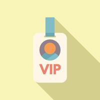 VIP miembro Insignia icono plano . recompensa cliente evento vector