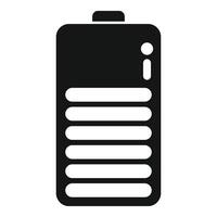 Refill battery icon simple . Power energy up vector