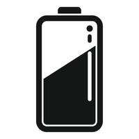 Progress charging indicator icon simple . Battery process vector