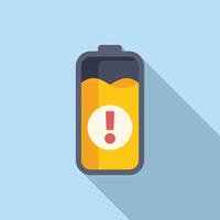 Load battery indicator icon flat . Shape interface vector
