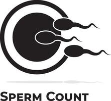 Sperm count or man's sperm vector