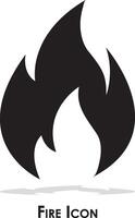 fire flame icon with burning vector