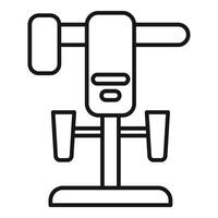 Liposuction procedure device icon outline . Healthy medicine vector