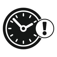 Duration hour concept icon simple . Overtime deadline vector