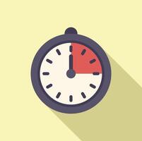 Schedule timer clock icon flat . Design event vector