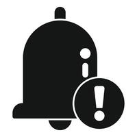 Notification of deadline icon simple . Duration of work vector