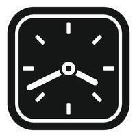 Term wall clock icon simple . Duration event vector