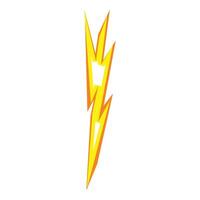 Sign thunder bolt icon cartoon . Speed flash vector