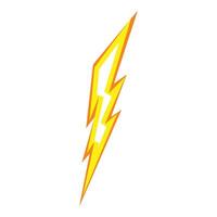 Speed power bolt icon cartoon . Charge shock vector