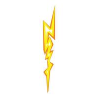 Volt bolt icon cartoon . Charge shock vector