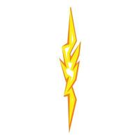 Dramatic style bolt icon cartoon . Thunder light vector