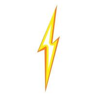 Electric bolt icon cartoon . Power energy vector
