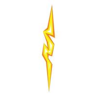 Style glow bolt icon cartoon . Electric shiny object vector