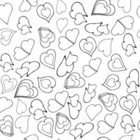 Heart seamless pattern. vector